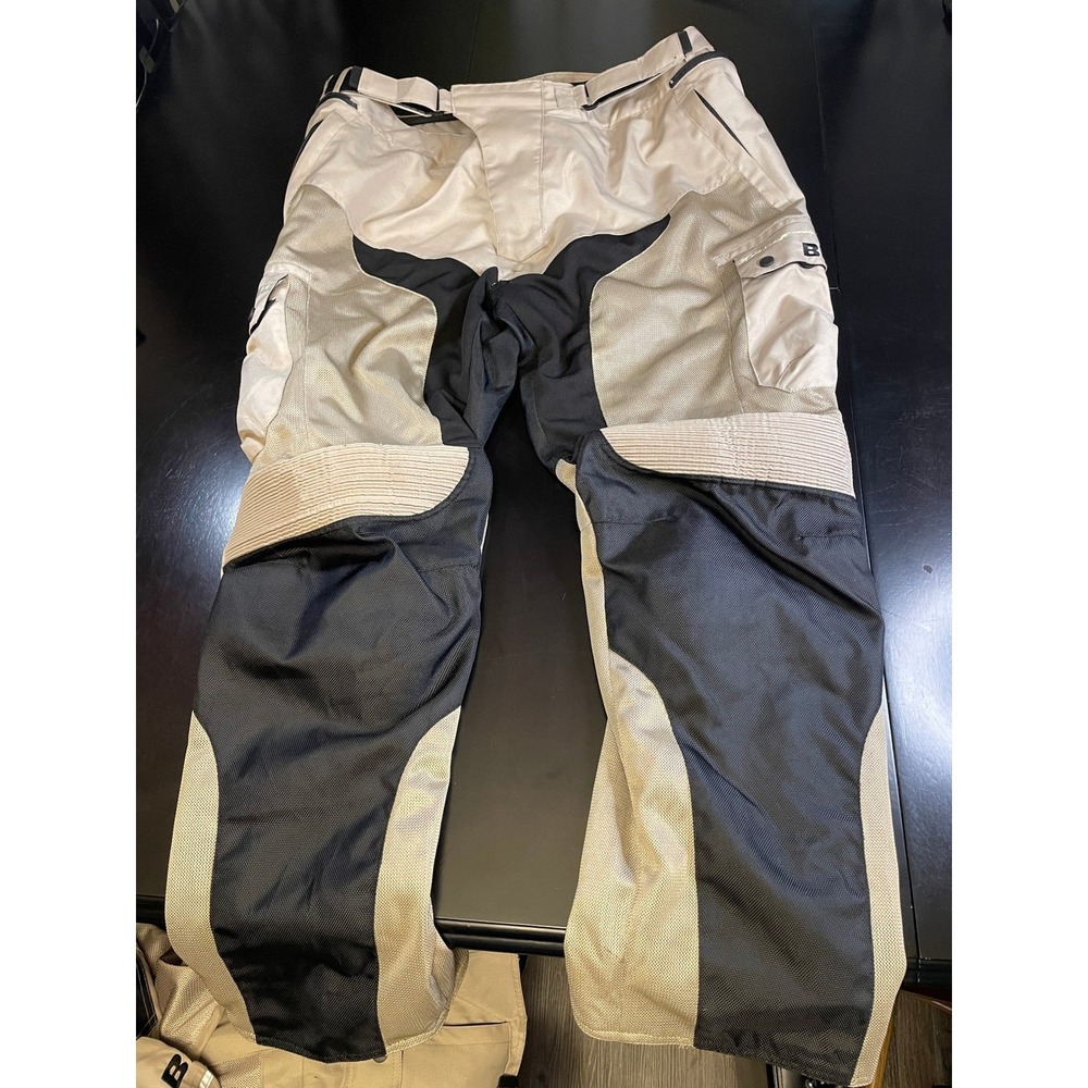BILT Explorer Air Mesh Motorcycle Jacket & Pants Suit Set Men's 3XL / 40W Tan - Picture 8 of 13